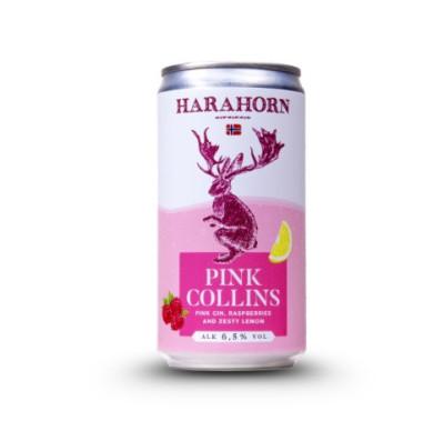 Harahorn RTD Pink Collins 25cl (6,5 %)