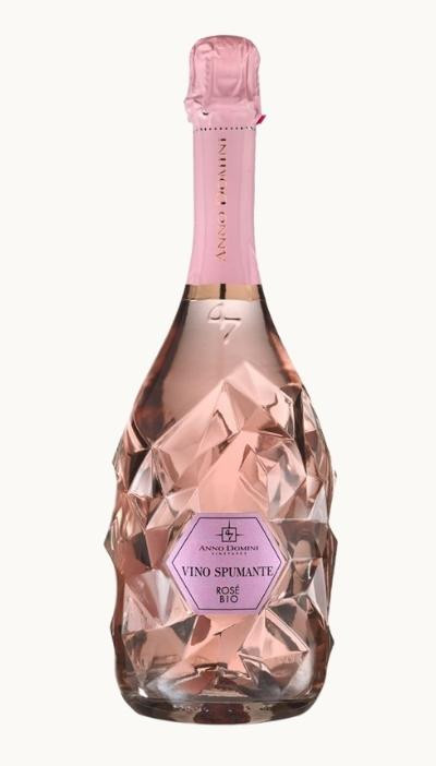 Víno Spumante Diamante Rosato Extra Dry Bio Vegan 47 AD